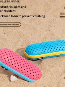 硅胶泳镜套，轻便易携，耐磨泳镜保护套，透气防震游泳训练装备 - 彩色 - 查看 7