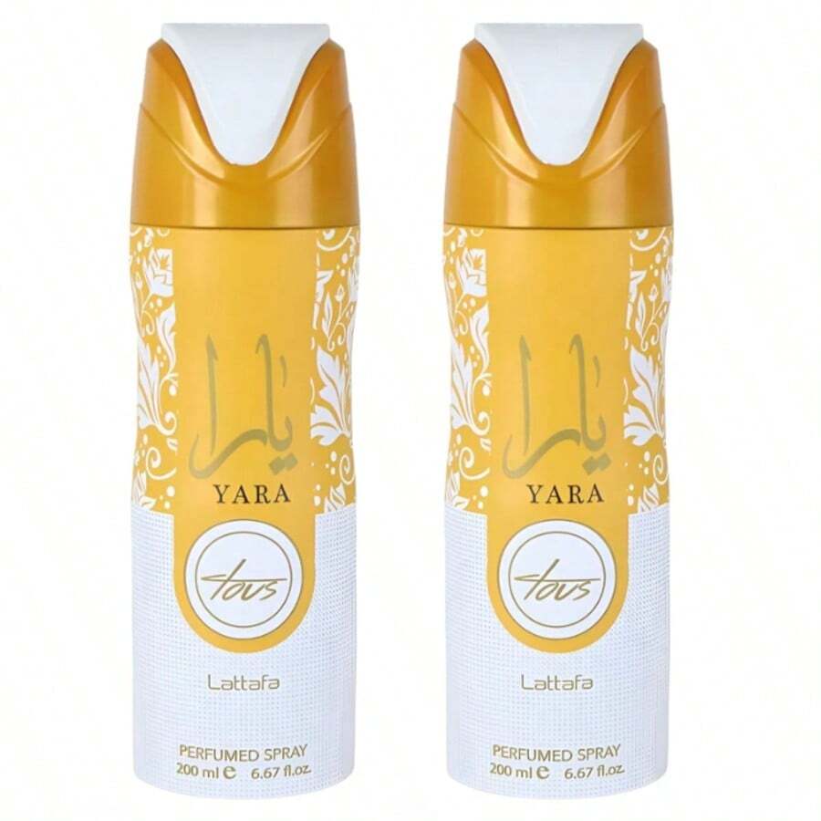 Yara Tous By Lattafa, 6.7 Oz Perfumed Deodorant Spray For Women - 2 chiếc - Xem 1