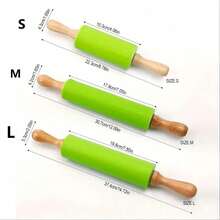 1 件/3 件装，烘焙小擀面杖，不粘面团擀面杖，适用于披萨、馅饼、饼干、饺子、面条等。烘焙擀面杖，商用/家用烘焙工具。 - 彩色 - 查看 12