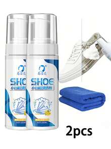 6.76盎司鞋类清洁剂，白色运动鞋清洁剂，免水泡沫运动鞋清洁剂，适用于清洁白色鞋子、绒面革鞋、靴子、帆布鞋、PU鞋、布艺鞋及其他运动鞋。 - 白色 - 查看 8