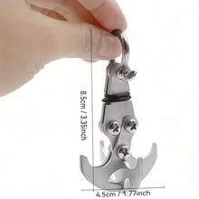 1个户外可折叠不锈钢求生钩 - 登山徒步钩，露营可折叠虎爪刀 - 彩色 - 查看 6