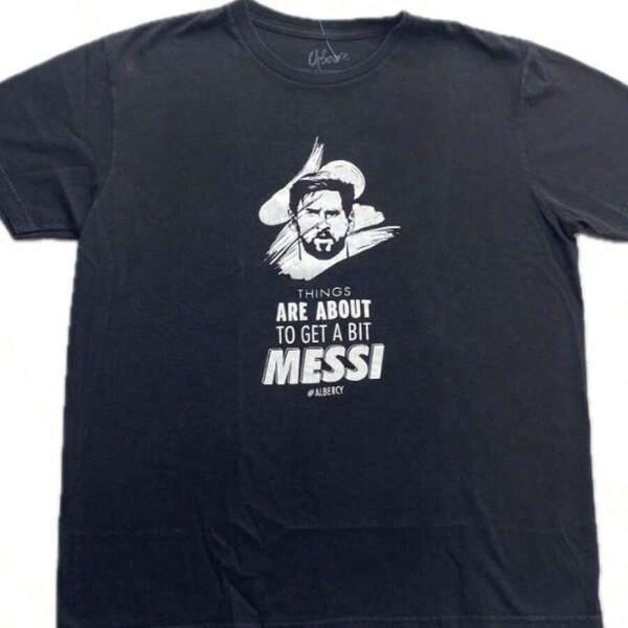 Super Value Hot  T-Shirt Full Size S-5XLLionels Messis Shirt, Its About To Get Messis T-Shirt Unisex Size Standard. Suitable As A Gift For Fans HR001 - màu đen - Xem 1