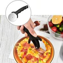 Pizza Cutter, 2 Pack Stainless Steel Pizza Wheel With Non - Slip Handle, Heavy Duty Pizza Slicer, Dishwasher  Black - Initial - View 5