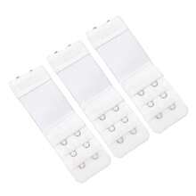 Bộ 3 miếng nối dài dây áo ngực cho nữ, có thể điều chỉnh, chất liệu nylon co giãn, dùng cho 2-4 móc, dây nối dài mềm mại cho đồ lót. Phụ kiện đồ lót. - Móc áo ngực - Xem 10