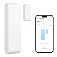 SONOFF SNZB-04PR2 SenseGuard DW Gen2 Zigbee Door/Window Sensor Tamper Alerts Smart Zigbee3.0 Sensor Versatile Installation AAA Battery Power Local Scene Intelligent Linkage, Zigbee Hub Needed - Blanco - Ver 10