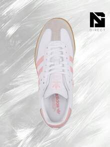 Adidas Samba OG White Coral Pink (GS)– Women's Lifestyle Sneakers – Shose For Woman-Vintage-Spring & Summer-Inspired Running Shoes, Shock-Absorbing Comfort, Gym To Streetwear Casual Wear-Easter Gift– JP5480 - Trắng/Hồng san hô - Xem 3