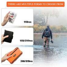 319/246/217/173/113pcs Fishing Accessories Set, Includes Fishing Tackle Box, Hooks, Beads, Sinkers, Swivel Lures And Other Fishing Gear - Multicolor - View 7