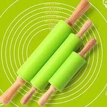 1 件/3 件装，烘焙小擀面杖，不粘面团擀面杖，适用于披萨、馅饼、饼干、饺子、面条等。烘焙擀面杖，商用/家用烘焙工具。 - 彩色 - 查看 11