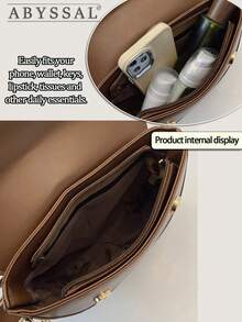 Classic Women's Retro Style Crossbody Bag, Fashionable And Versatile Solid Color Portable Adjustable Shoulder Strap Saddle Bag, Premium PU Leather Saddle Bag - Minimalist Semi-Circle Crossbody Bag,Vintage Saddle Bag - 3-Way Crossbody/Shoulder/Underarm Bag For Women,Y2K Retro Saddle Bag,Minimalist Small PU Leather Bag,Casual And Simple Wide Strap Shoulder Bag Suitable For Commuting To Work, Going Out Shopping And Dating. , Old Money, Travel, And Outings,For All Occasions, Dating,Gift For Girlfriend, Valentine's Day Gift,[US Local Warehouse] - 彩色 - 查看 6