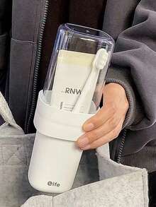 Travel Toothbrush Holder, Portable Toothbrush Case With Cover, Couple Toothbrush Box, Bathroom Toothbrush Storage Container, Travel Toothbrush Organizer, For Women & Men, Home Decor, Camping, Dorm, Back To School, Household Essential, Travel Essential, Holiday Essential - Multicolor - View 14