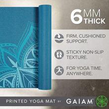 Yoga Mat - Premium 6mm Print Extra Thick Non Slip Exercise & Fitness Mat For All Types Of Yoga, Pilates & Floor Workouts (68\L X 24\W X 6mm Thick) - 靛藍點 - 查看 3