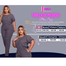 Women's Casual Plus Size Set G1 In Linen Pants Blouse Puff Sleeve Elegant Colors Women's Clothing - 紫紅色 - 查看 4