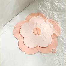 1pc Cherry Blossom Drainage Odor-Proof Silicone Toilet Seal Cover, Insect-Proof Drain Pipe Deodorant Tool, Soft And Fitting, Not Easy To Move, Suitable For Kitchen, Bathroom And Sink, Christmas Gift Decoration Home Bathroom Decor Fall Decor Back To School - 多色的 - 查看 7