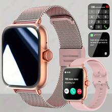 Reloj inteligente con pantalla táctil HD de 4,65 cm - Llamadas inalámbricas, cámara, control de música | Compatible con Android/iOS, unisex, esfera personalizable, alarma y alertas de llamadas/mensajes - Multicolor - Ver 13