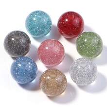 20 piezas de cuentas de galaxia de 12 mm súper brillantes, cuentas estelares brillantes para hacer joyas y decoraciones del Día de San Valentín, adecuadas para collares, pulseras, encantos de bolso, correas de teléfono - Cielo estrellado brillante - Ver 10