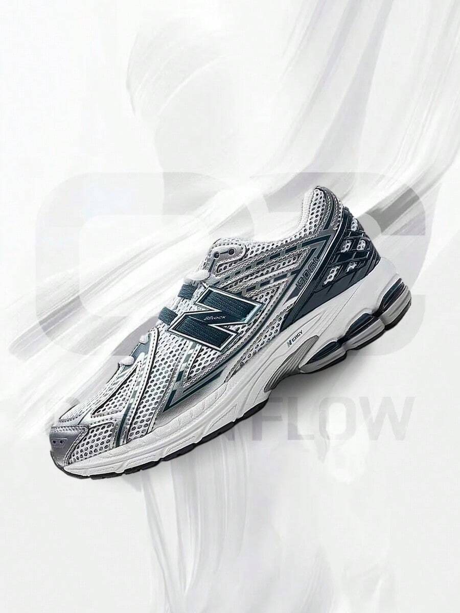 New Balance 1906R White Silver Green (GS)– Lifestyle Sneakers – Shoes For Youth/Women - Vintage -Spring & Summer-Inspired Running Shoes, Shock-Absorbing Comfort, Gym To Streetwear Casual Wear-Mother's Day Gifts-Father's Day Gift–GC1906CE - White/Silver/Green - 查看 1