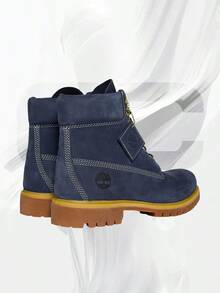 Timberland 6" Premium Waterproof Boot Peacoat– Men's Lifestyle Sneakers – Shoes For Man -Vintage-Spring & Summer-Inspired Running Shoes, Shock-Absorbing Comfort, Gym To Streetwear Casual Wear-Easter Gift–TB0A2P6WA6P - 呢子大衣 - 查看 3