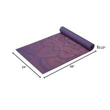 Yoga Mat - Premium 6mm Print Extra Thick Non Slip Exercise & Fitness Mat For All Types Of Yoga, Pilates & Floor Workouts (68\L X 24\W X 6mm Thick) - 雅典玫瑰 - 查看 7
