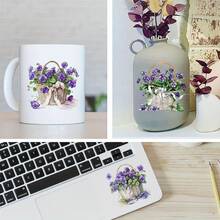 12pcs UV DTF Transfer Stickers, XXX Style, UV DTF Applicable For Glasses, Laptops, Desks & Chairs DIY Creativity, High Adhesive UV DTF Cup Stickers (Glass Cup Not Included) - Multicolor - View 4