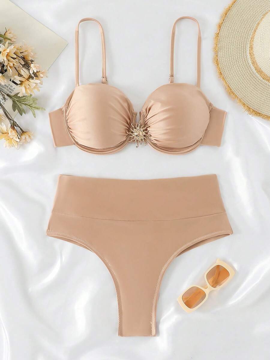RWX VEST Adult Bikini With Structured Top And High-Waisted Bottom 2025 XX538 - Rusty Rose - View 1