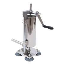 3L Commercial Sausage Stuffer Meat Filler Machine Stainless Steel+ Filling Tubes - Silver - View 7