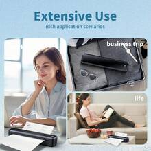 Marklife Portable A4 Thermal Printer, Wireless Bluetooth Travel Printer, Compatible With Laptops And Smartphones, Ink-Free Mobile Printer, Supports 8.5"X11" US Letter Paper, Compact Design For Home, Office, Business And School, Compatible With IOS And Android. The Perfect Gift For Valentine's Day - Multicolor - View 9