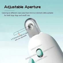 Cat Nail Clipper, Pet Grooming Tool For Cats, Adjustable Hole ABS+Stainless Steel Gravity Push Clipper, Precise Trimming No Hurt To Nails, Professional Cat Claw Care Clipper For Kitten Small Cat Breeds - 綠色 - 查看 6