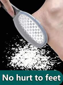 1pc Professional Stainless Steel Foot Callus Remover Tool, With Safety Splash Guard, Foot Trimmer, Foot Scraper, Foot File, Ergonomic Curved Handle For Easy Grip, Dual Grit (Coarse/Fine) Stainless Steel Callus Removal Surface - Long-Lasting Durable Foot Callus Care Tool - One Size - View 11