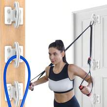 Anclajes de pared de banda de resistencia 6 unidades anclaje de montaje en pared soporte de pared anclaje de gimna equipo de entrenamiento de pared clip de montaje en pared para-020 - Blanco (6pcs) - Ver 1