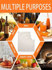 1个用于过滤的奶酪布袋，可重复使用冷萃咖啡奶酪布过滤器，大号坚果奶茶果汁袋，细网过滤袋，细网奶酪布，多用途可重复使用食品过滤器，专业冷萃过滤器，用于过滤果汁、咖啡、酸奶、茶，也可用于过滤坚果、燕麦、豆奶、希腊酸奶。 - 彩色 - 查看 8