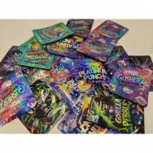 50/100/200pcs 3.5g Mylar Bags |     Exotic, Gift, Storage, Ziplock, Party Packs, Zipper, Resealable Bags |     Suitable For Christmas, Halloween, Event Party |     Style 75, Made Of Polypropylene. - 100個 - 查看 6