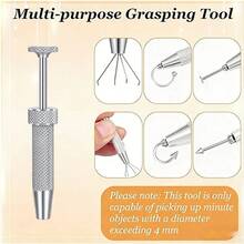 6/7PCS/Set Piercing Taper Ball Grabber Tool For Changing Jewelry - 14G 16G 18G 20G Stainless Steel Flat Back Earring Applicator Tool Piercing Kit For Ear/Nose/Eyebrow/Tongue/Navel/Nipple/Lip. - Multicolor - View 9