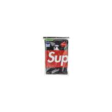 Camisetas Supreme Hanes sin etiqueta (paquete de 3) negro - Multicolor - Ver 1