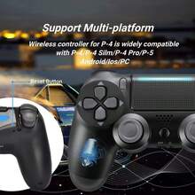 (2026 Latest Version) Wireless Gaming Controller For S-4, S-4 Pro, S-4 Slim - Enhanced Gamepad Remote, Black Color . - White - View 4