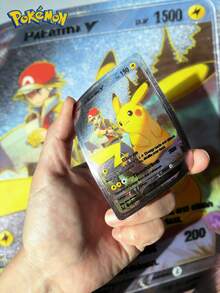 110张TCG V系列Vmax GX稀有全息卡牌，火、格斗、龙属性超级进化套装，闪光游戏对战系列，节日派对用品，生日派对用品，婴儿派对礼物 - 彩色 - 查看 3