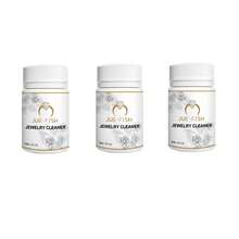 JUE FISH 3pcs Jewelry Cleaner, Metal Cleaning Solution For Jewelry, Diamond Necklace Rust And Dust Removal And Care Solution, Daily Cleaning And Care. - White - View 1