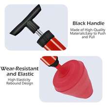 1pc Toilet Clog Remover Tool, High Pressure Drain Cleaner, Suitable For Bathroom, Sink, Kitchen Drain - 1 - View 5