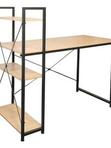 Escritorio Minimalista Moderno Conlibrero Ejecutivo-melamina - Albaricoque - Ver 9