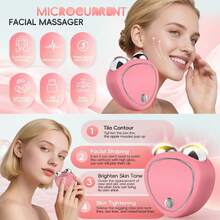 180mAh 电动微电流面部提拉美容仪，滚轮按摩器 - 彩色 - 查看 3