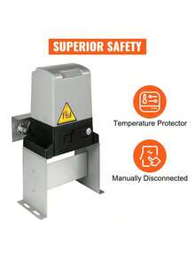 3300lbs Automatic Sliding Gate Opener Driveway Operator Infrared Sensor - Grey - View 5