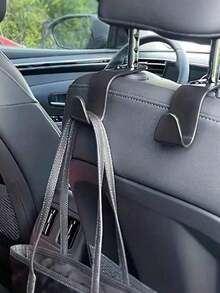 Car Seat Back Hook, Front & Rear Seat Hanger Holder For Car Interior Storage Accessories-DFGF - Black-2pcs - View 4