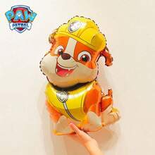 Paw Patrol 4pcs/Set Cartoon Character Chase, Skye, Rubble Balloon Set, Cute Cartoon Style Decorations, Party Supplies, Birthday, Christmas Party Photo Props - Multicolor - View 6