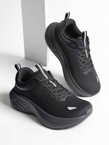 Men's ActiveBreeze Running, Walking, And Tennis Shoes - Comfortable Cushioned Sneakers For Gym Workouts And Jogging - Black - View 2