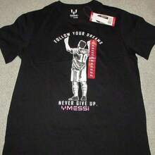 Super Value Hot  T-Shirt Full Sizes S-5XL MESSIs COLLECTIONs New Design FOLLOW YOUR DREAMS T-Shirt Men's XL NEW With Tags Suitable Gift For Fans HR001 - 黑色 - 查看 6