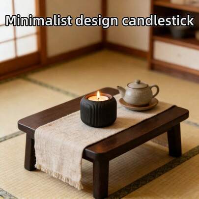 Chic Minimalist Candle Base | Perfect For Wabi-Sabi Style Living & Holiday Gifting
