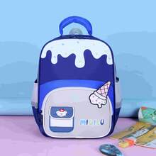 New Cute Cartoon Children Backpack, High-Quality Backpack For Boys And Girls - Blue - View 4