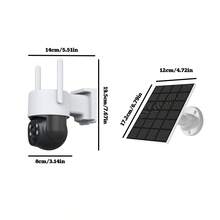 5G WiFi Solar Powered Camera, PIR Motion Detection, Night Vision, Waterproof, 4MP 2K IP Security Video Camera, CCTV Monitor - Multicolor - View 10