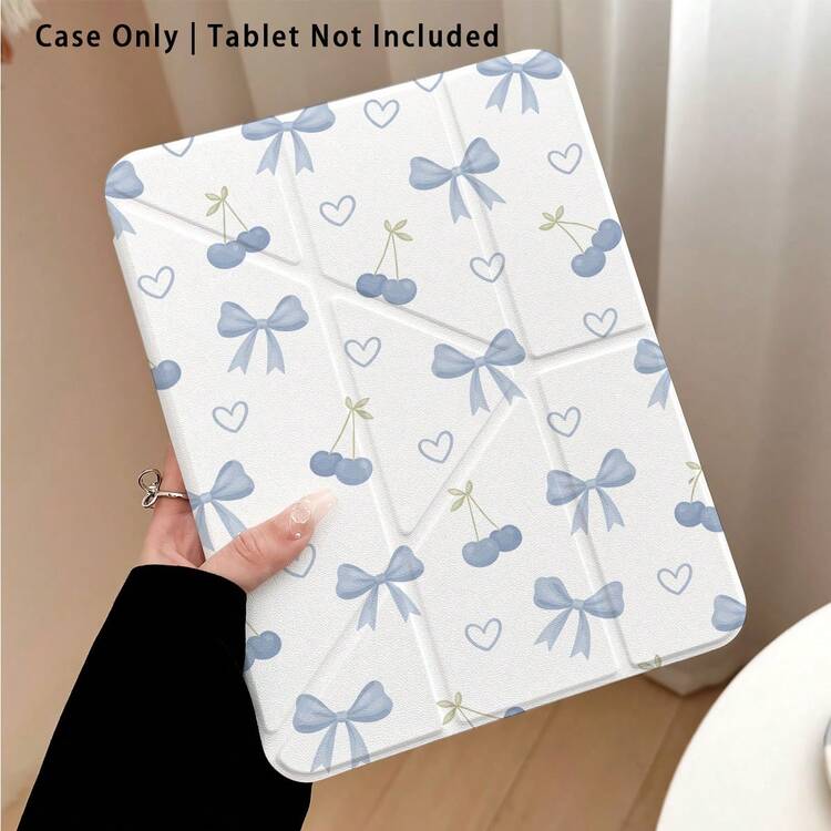 1个蓝色樱桃蝴蝶结亚克力水晶平板保护套，带支架，兼容荣耀Pad 8/9/10、荣耀GT 11.5英寸/X7/X8A/X9/X8Pro/X9Pro/V9/V8 Pro、MatePad SE 11英寸/MatePad 11英寸/11.5英寸、MatePad Pro以及其他热门机型，包括苹果第十代/第十一代。 - 彩色 - 查看 4