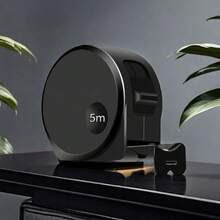 Thước dây mini cầm tay bằng thép, dày dặn, chống rơi và chống mài mòn, dài 5 mét, màu đen vàng mờ, thước kẻ hộp nhỏ độ chính xác cao. - A - Xem 7