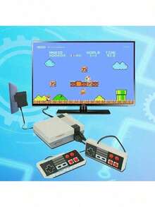 Consola de juegos retro, minisistema de videojuegos clásico, 620 juegos integrados, consola de TV FC Nes de 8 bits para adultos y niños - Blanco - Ver 4